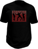 Camiseta ativada por som - Dance red