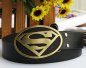Superman logo - gold buckle