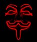 Anonim parlayan maskeler - Kırmızı