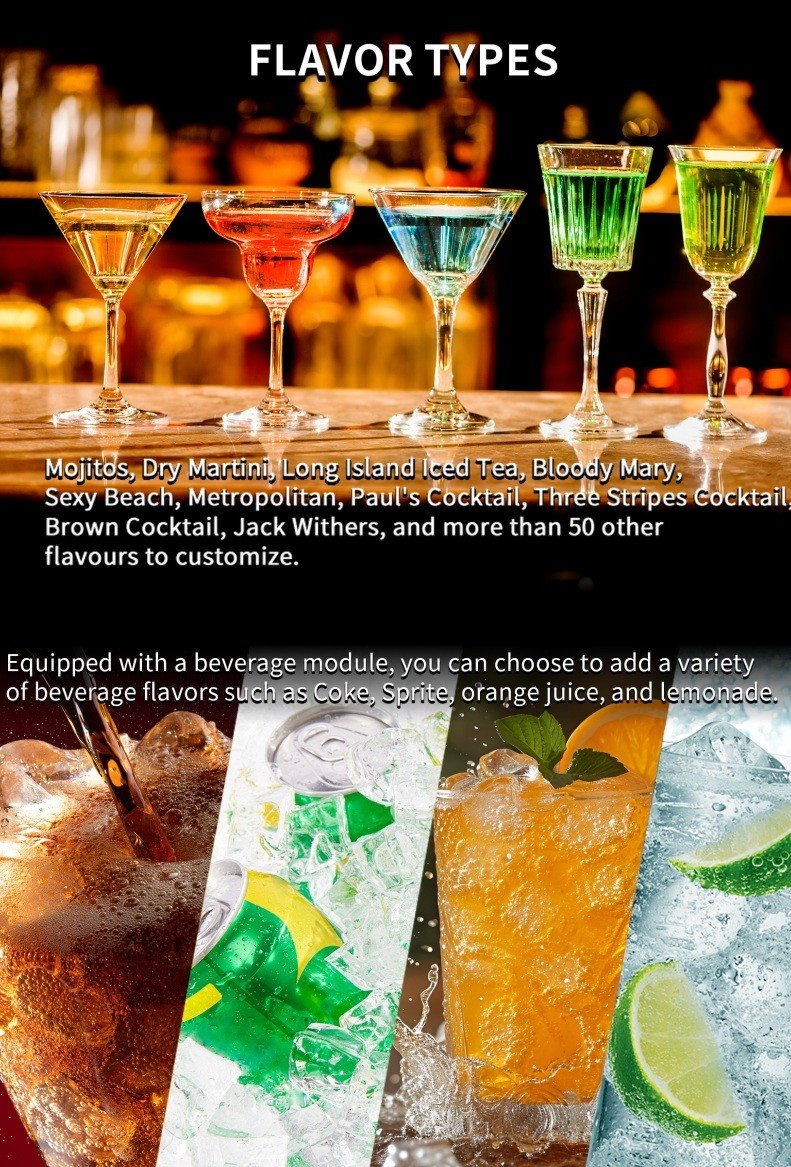 Mga Inumin Awtomatikong bartender - Robot bartender beverage machine na may ...