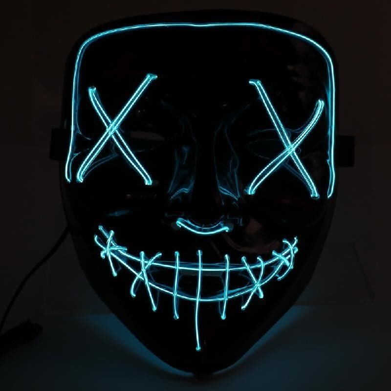 Entender gatear patrimonio Máscara de halloween purga - LED azul claro | Cool Mania