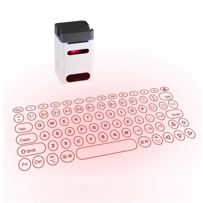 muy tobillo Tan rápido como un flash Proyector de teclado láser - proyector de teclado virtual holograma con  bluetooth para smartphone | Cool Mania