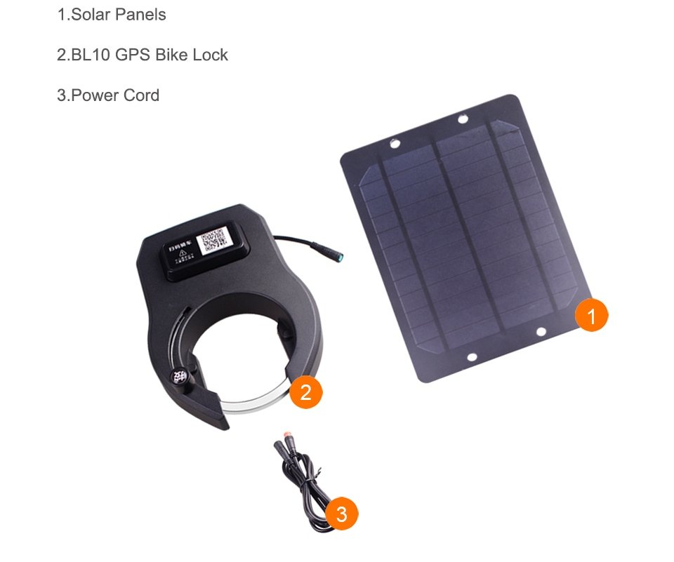 solar powered bike lock