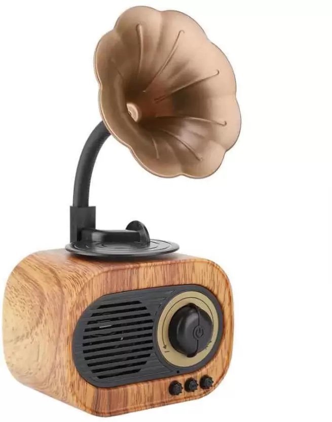 Bluetooth radio receiver - retro vintage wooden design with Bluetooth + FM/AM radio/AUX/USB disk/Micro SD