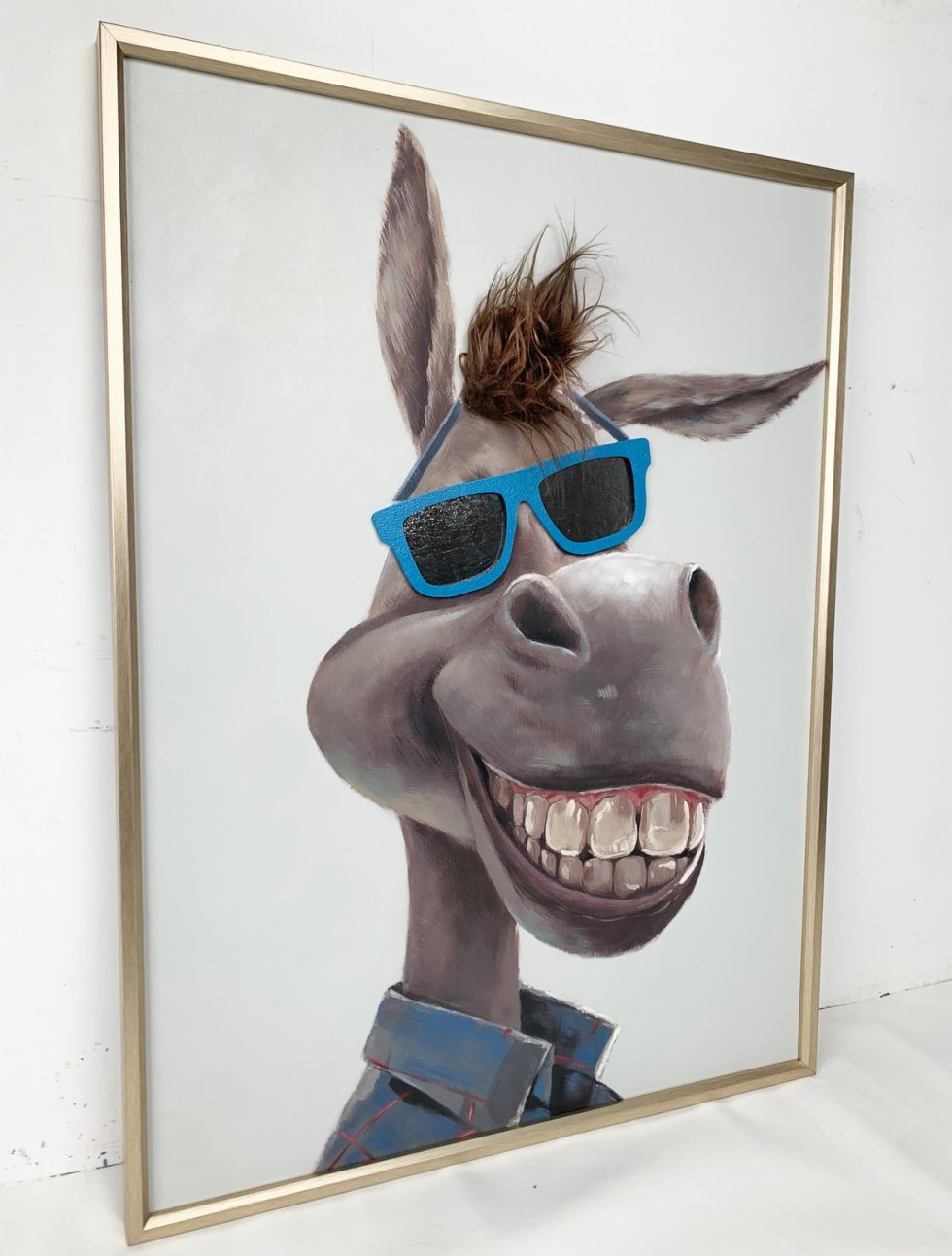 アート作品 『 burro 』　原画　現代アート　ロバ 絵画 インテリア アート作品 『 burro 』 原画 現代アート ロバ アート作品 『 burro