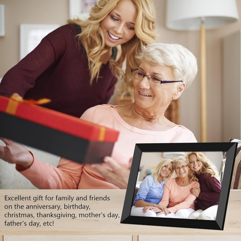 Ios Picture Frame Digital photo frame Wifi 10,1'' with display and 32 GB internal memory ...