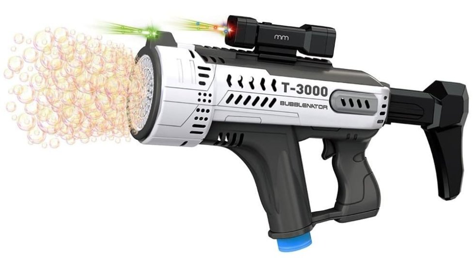 LEDライト付き電動バブルガンマシン - バブルガン T-3000 Bubblenator