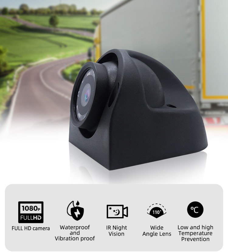 Telecamera Per Retromarcia Auto Con 8 LED IR, Visione Notturna, Impermeabile IP68, Angolo 170°
