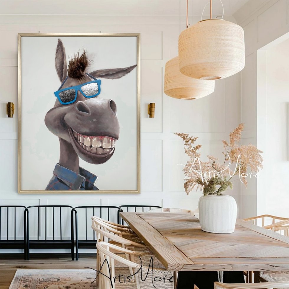 アート作品 『 burro 』 原画 現代アート ロバ アート作品 『 burro