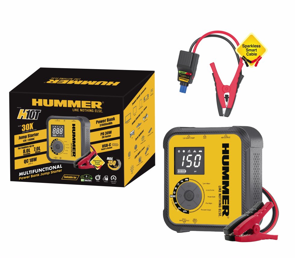 Jump starter and compressor Hummer H10T AirForce + Powerbank 10000