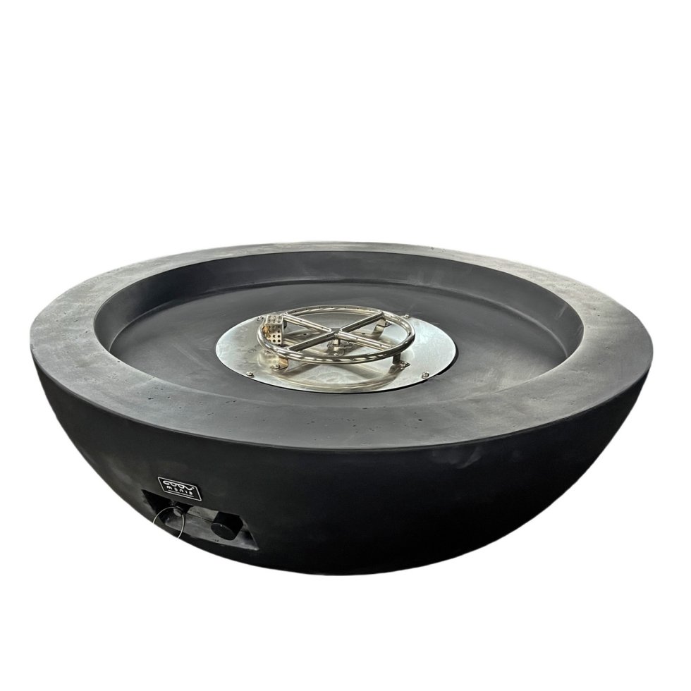 Cheminée en béton - foyer extérieur portable à gaz pour bouteille de gaz ou  gaz naturel 106x40cm - FIRO | Cool Mania