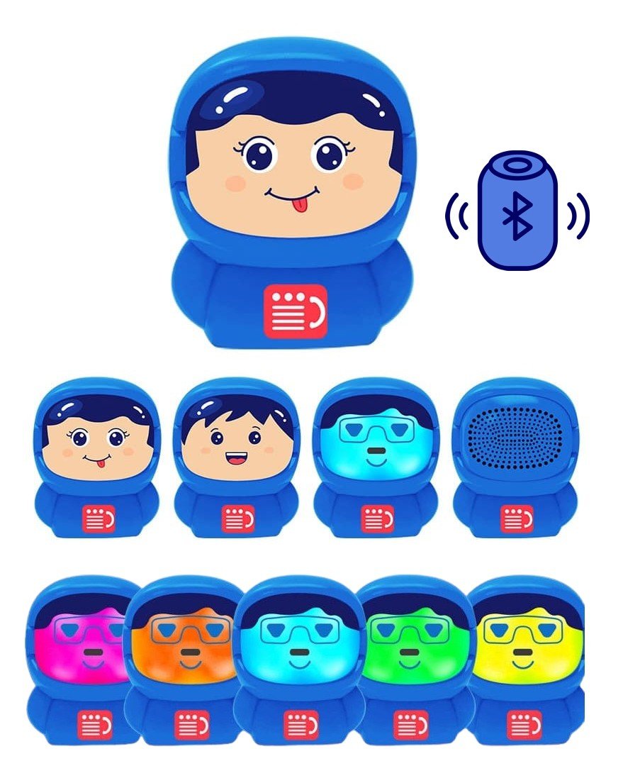 Mini speaker with a changing face Portable wireless bluetooth 3W - Astronaut