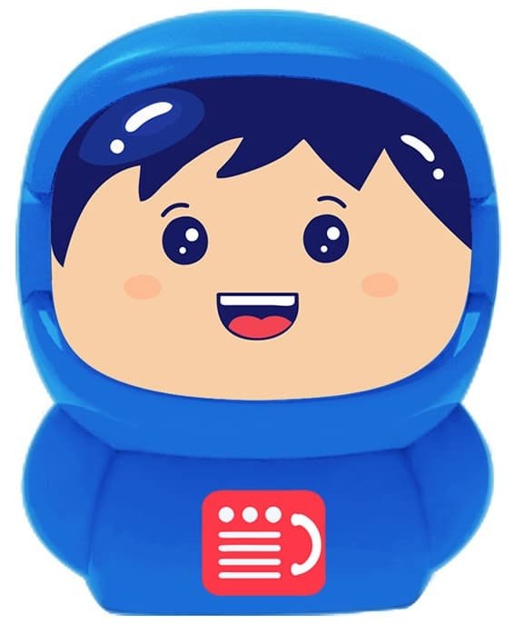 Mini speaker with a changing face Portable wireless bluetooth 3W - Astronaut