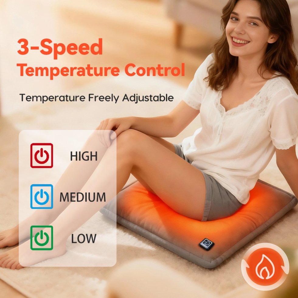Heating pad 38 × 38 cm - 3 heating levels + automatic shut-off | Cool Mania