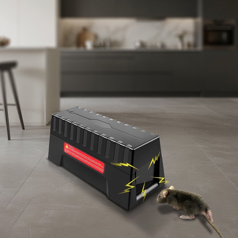 ネズミ捕り - げっ歯類用の人道的なネズミ用電気トラップ 7000V (電池