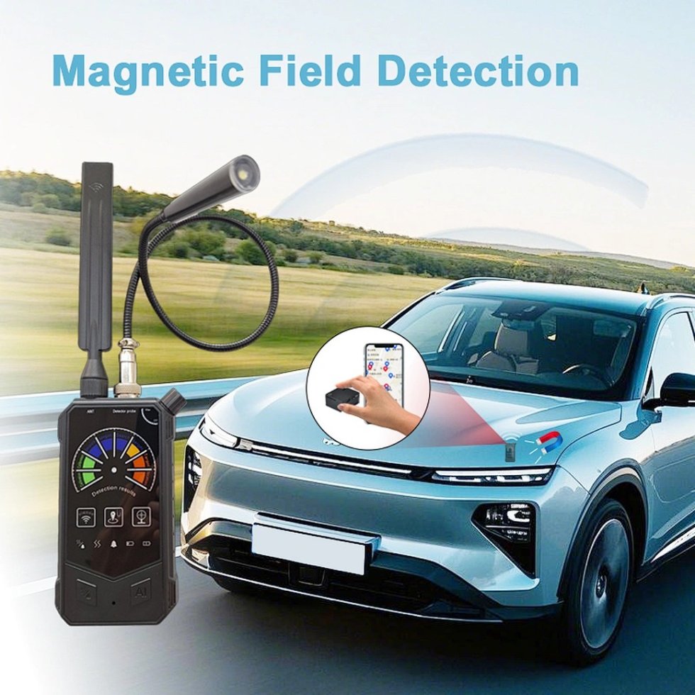 LONGYI Detector De Cámaras Y Micrófonos Ocultos – Busca GPS Y Escuchas, Con Pantalla LED Y Hasta 8 Horas De Uso