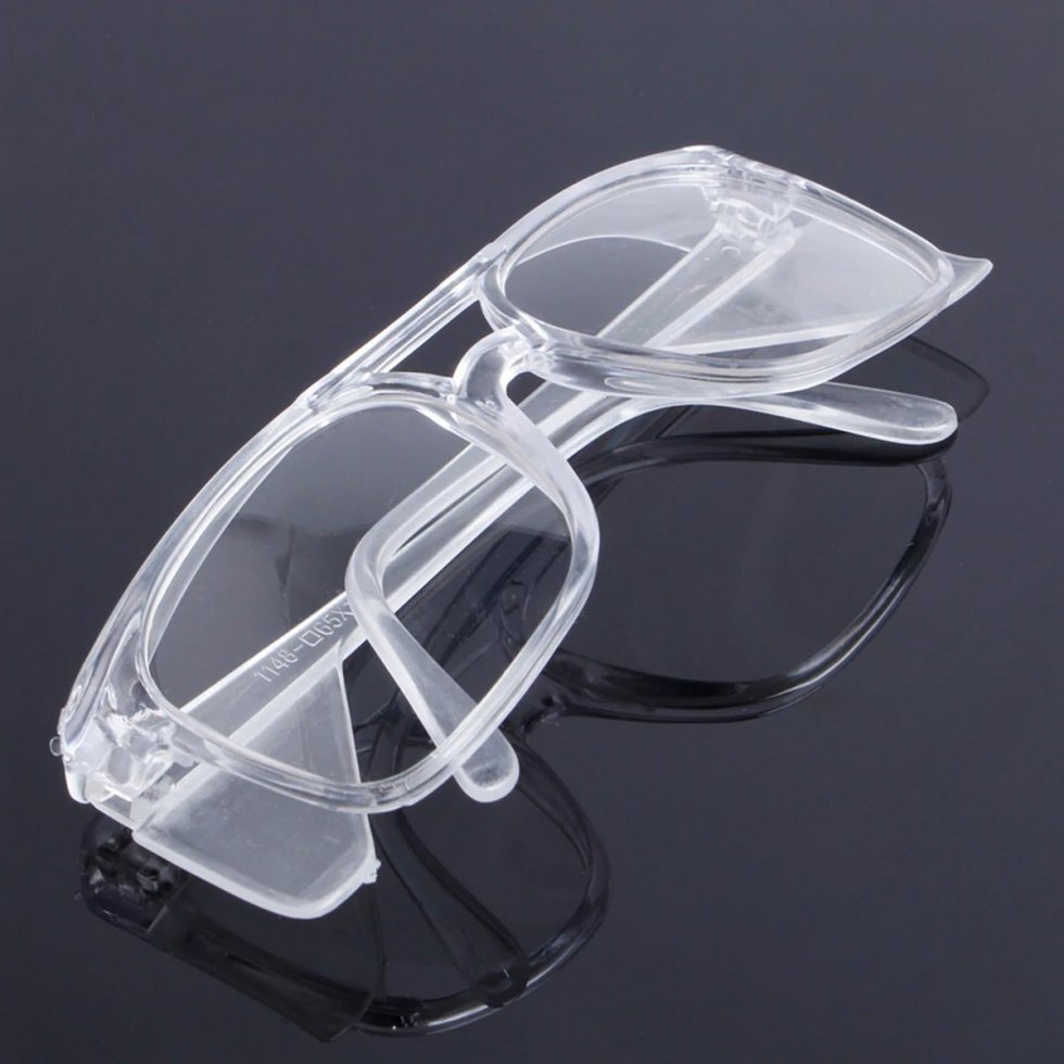 Transparent googles with side shields + anti-fogging | Cool Mania