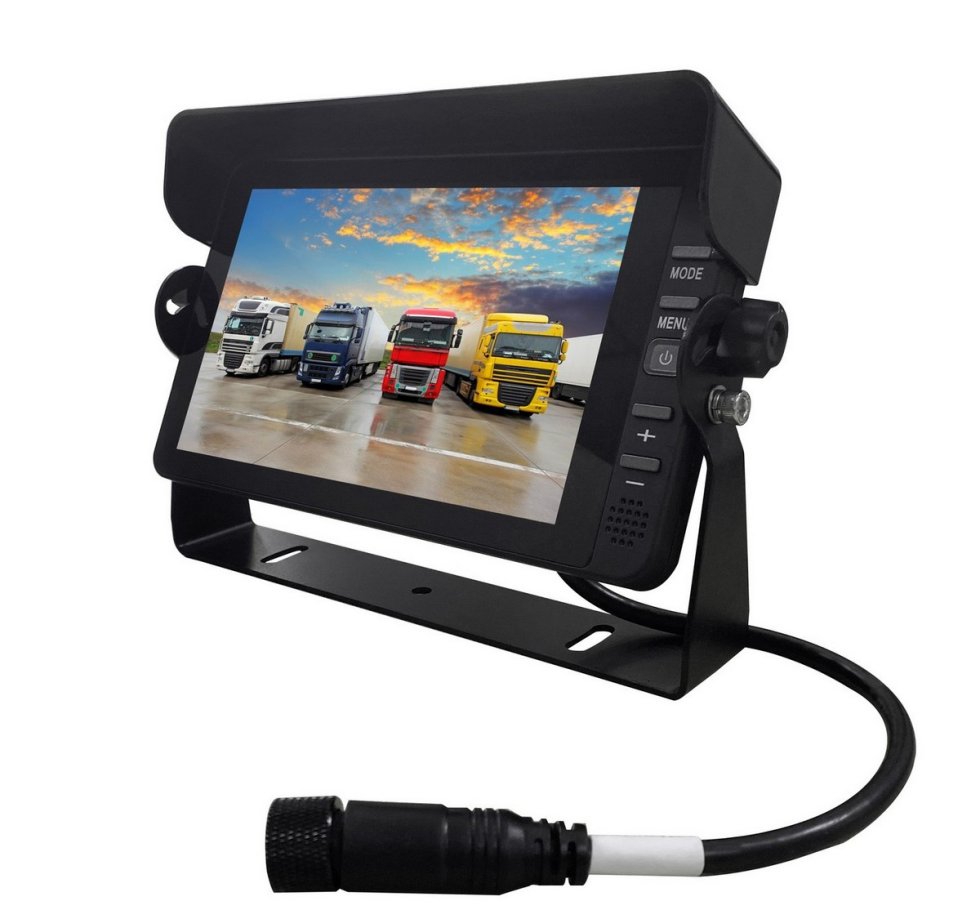 Monitor MP5 Da 7 Pollici HD 800x480 Con Retrovisore E Telecamera Posteriore – Auto, Doppia Interfaccia AV