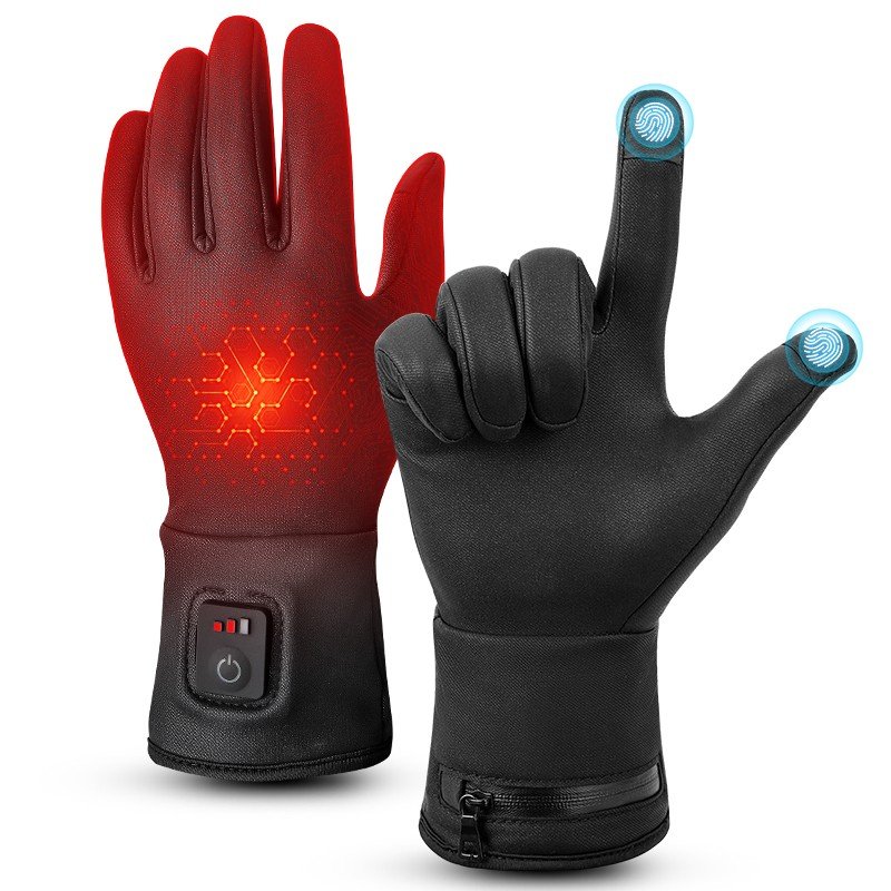 Elektrisch beheizbare Handschuhe, ultraleicht, wasserdicht  3 Heizstufen +  Touch-Steuerung fr Mobiltelefone | Cool Mania