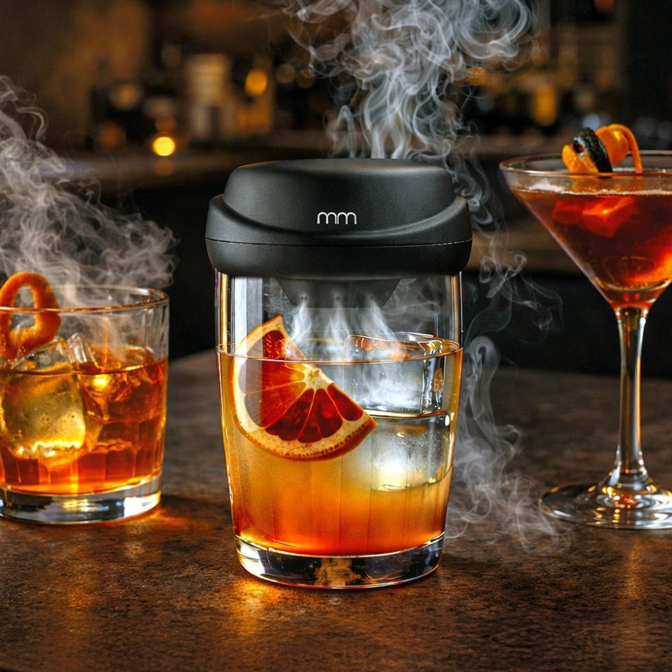 Kit para sa pagpapausok ng cocktail (whiskey / bourbon) USB Electric ...