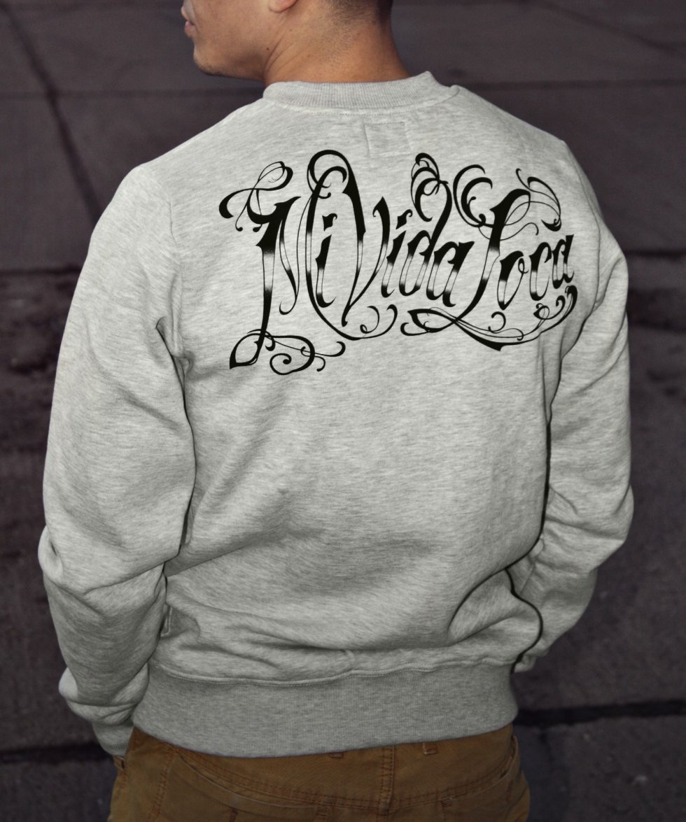 Gladiator Mi Vida Loca Gray Sweatshirt Cool Mania