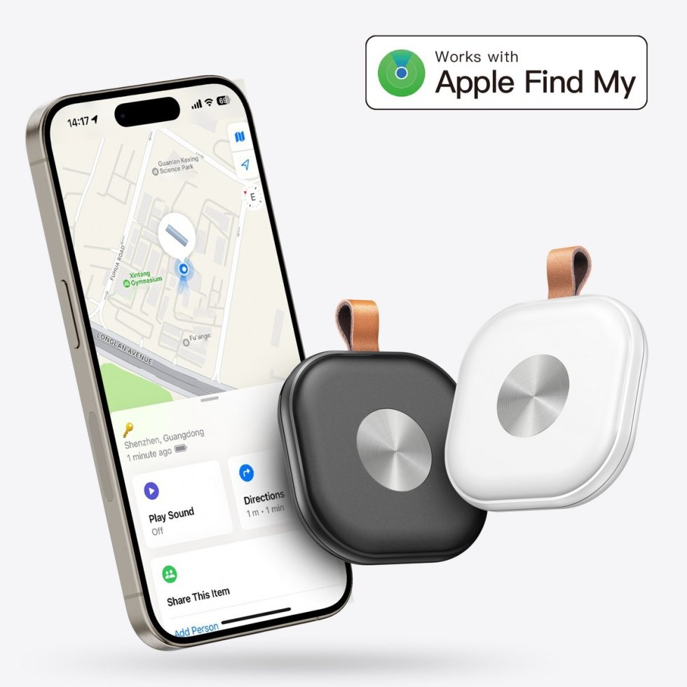 I Tag Asset Tracker Keychain With 1 Year Battery Track Keys, Pets