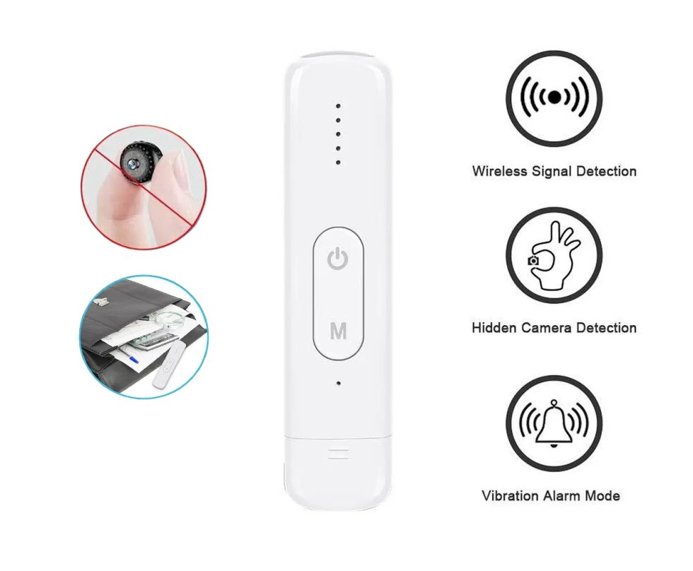 隠しカメラと盗聴探知機、GSM / WiFi + ポータブル盗難防止アラーム - 3 in 1 | Cool Mania