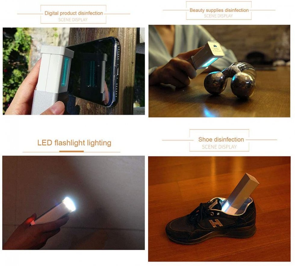 Mini UV light disinfection lamp 5W into pocket